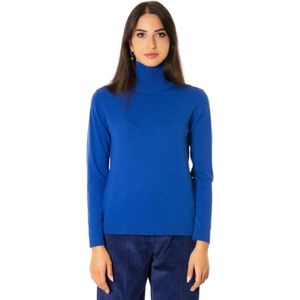 Weekend Max Mara, Dames, Truien, Blauw, Maat: L Zijde,