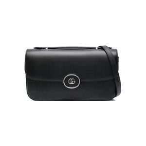 Gucci Stijlvolle Leren Tas , Black , Dames , Maat: ONE Size