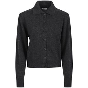 Peserico, Dames, Truien, Grijs, Maat: M Zijde,