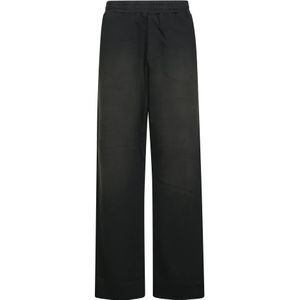 Golden Goose, Dames, Broeken, Zwart, Maat: M Fleece,