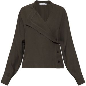 Iro, Dames, Blouses & Shirts, Groen, Maat: S Wol,