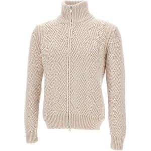 Gran Sasso, Heren, Truien, Beige, Maat: 2XL Wol,