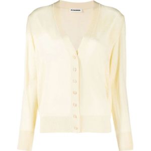 Jil Sander, Dames, Truien, Geel, Maat: S Kasjmier,