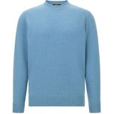 Boggi Milano, Heren, Truien, Blauw, Maat: S Wol,