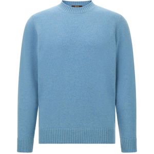 Boggi Milano, Heren, Truien, Blauw, Maat: S Wol,