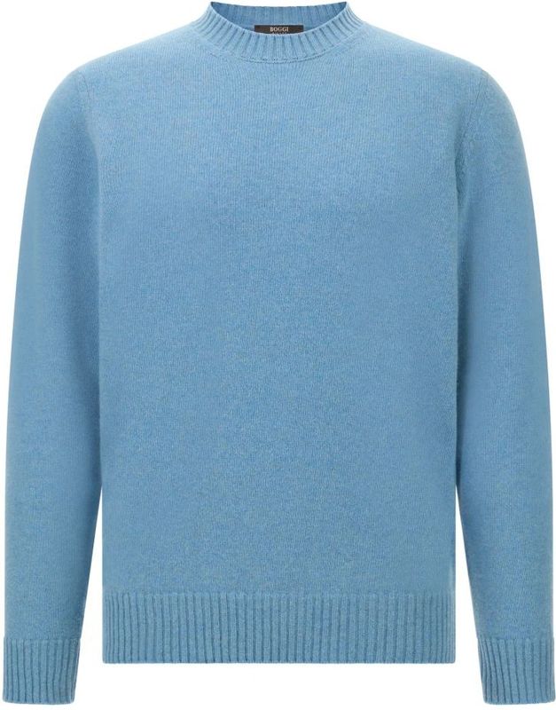 Boggi Milano, Heren, Truien, Blauw, Maat: S Wol,