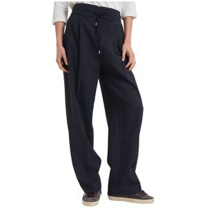 Liviana Conti, Dames, Broeken, Blauw, Maat: 2XS Wol,