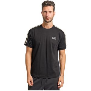 Emporio Armani - EA7 - T-shirt - Zwart - Katoen