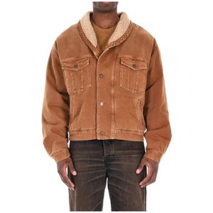Isabel Marant, Heren, Jassen, Bruin, Maat: L Katoen,