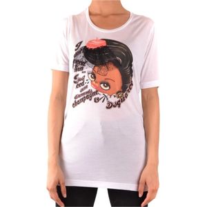 Dsquared2, Dames, Tops, Wit, Maat: M Katoen,
