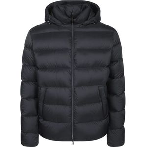 Herno, Heren, Jassen, Grijs, Maat: XL Polyamide,