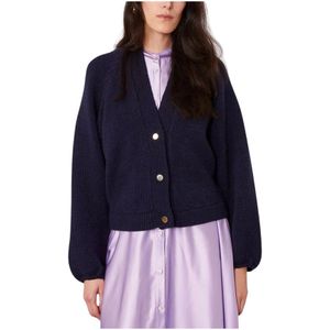 Officine Générale, Dames, Truien, Blauw, Maat: M Wol,