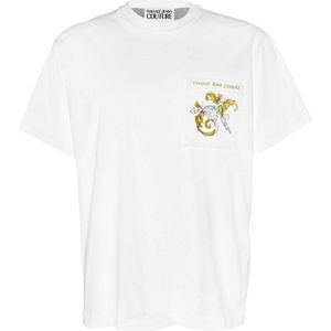 Versace Jeans Couture, Heren, Tops, Wit, Maat: L