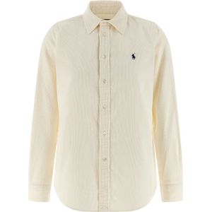 Polo Ralph Lauren, Dames, Blouses & Shirts, Beige, Maat: XL Katoen,