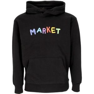 Market, Heren, Sweatshirts & Hoodies, Zwart, Maat: S
