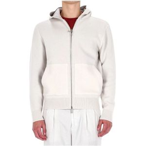 Eleventy, Heren, Truien, Beige, Maat: XL Wol,