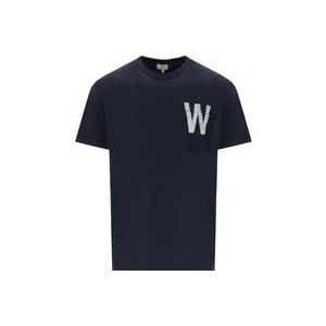 Woolrich T-Hemden , Blue , Heren , Maat: XL