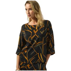 Joseph Ribkoff, Dames, Blouses & Shirts, Zwart, Maat: 2XL