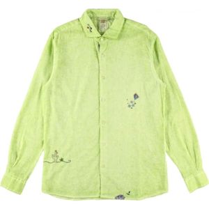 Bob, Heren, Overhemden, Groen, Maat: 2XL Katoen,