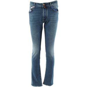Jacob Cohën, Heren, Jeans, Blauw, Maat: W31 Katoen,