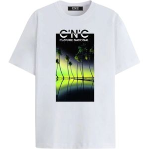 Costume National, Heren, Tops, Wit, Maat: 2XL Katoen,