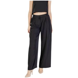 Only, Dames, Broeken, Zwart, Maat: S L32 Poliester,