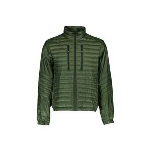 Moncler Hoogsluitende gewatteerde jas , Green , Heren , Maat: 3XL
