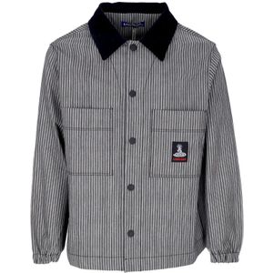 Usual, Heren, Jassen, Grijs, Maat: S Velours,