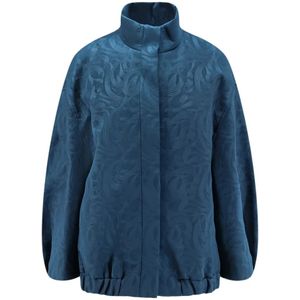 Dries Van Noten, Dames, Jassen, Blauw, Maat: S Katoen,