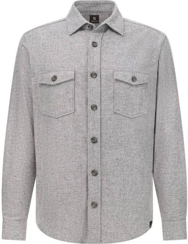 Boggi Milano, Heren, Jassen, Grijs, Maat: S Wol,