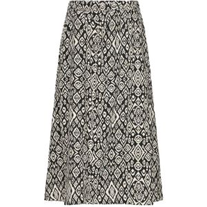 Ichi, Dames, Rokken, Zwart, Maat: XL Linnen,