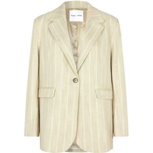 Samsøe Samsøe, Dames, Jassen, Beige, Maat: XS Viscose,