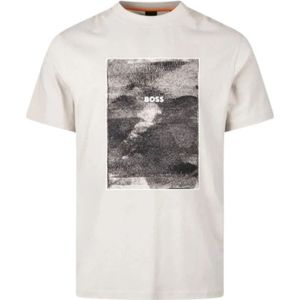 Hugo, Heren, Tops, Beige, Maat: L Katoen,