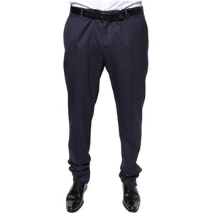 Dolce & Gabbana, Heren, Broeken, Blauw, Maat: 2XL Zijde,