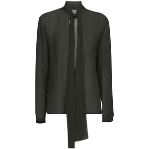 Alaïa, Dames, Blouses & Shirts, Groen, Maat: XS Viscose,