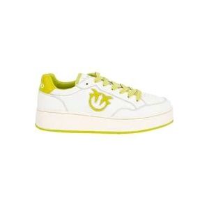 Pinko Witte Sneaker , White , Dames , Maat: 38 EU