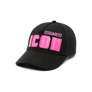 Dsquared2 Caps , Black , Dames , Maat: ONE Size