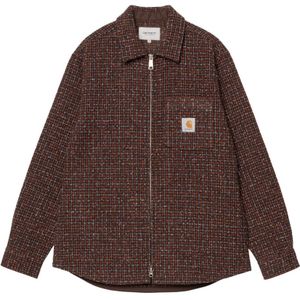 Carhartt Wip, Heren, Overhemden, Bruin, Maat: M Poliester,