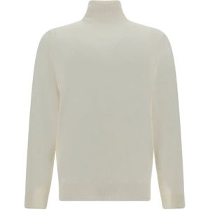 Brunello Cucinelli, Heren, Truien, Wit, Maat: XL Kasjmier,