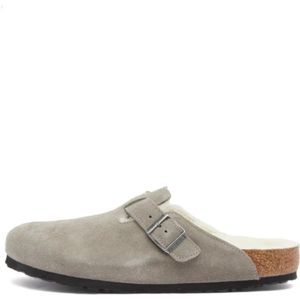 Birkenstock, Dames, Schoenen, Grijs, Maat: 40 EU Leer,