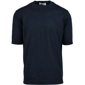 Filippo De Laurentiis, Heren, Truien, Blauw, Maat: S Katoen,