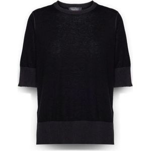 Elena Mirò, Dames, Truien, Zwart, Maat: XS Wol,