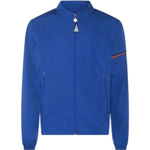 Moncler, Heren, Jassen, Blauw, Maat: 2XL Poliester,