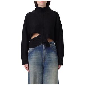 MM6 Maison Margiela, Dames, Truien, Zwart, Maat: S