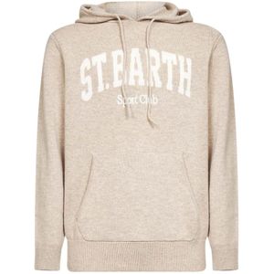 MC2 Saint Barth, Heren, Sweatshirts & Hoodies, Beige, Maat: M Wol,