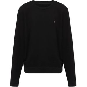 AllSaints, Heren, Sweatshirts & Hoodies, Zwart, Maat: M Katoen,
