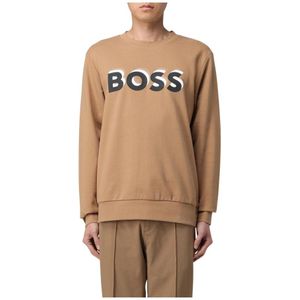 Hugo, Heren, Sweatshirts & Hoodies, Beige, Maat: L