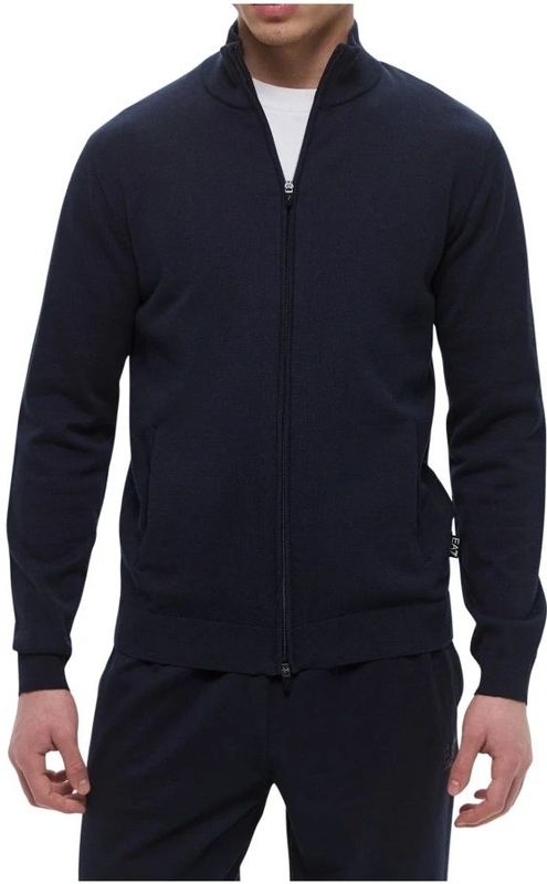 Ea7 Emporio Armani Golf Pro Knitted T-top Sweatshirt Met Rits