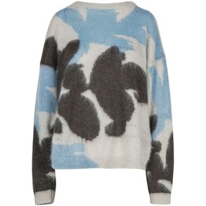 Roberto Collina, Dames, Truien, Veelkleurig, Maat: XS Wol,