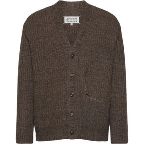 Maison Margiela, Heren, Truien, Bruin, Maat: XL